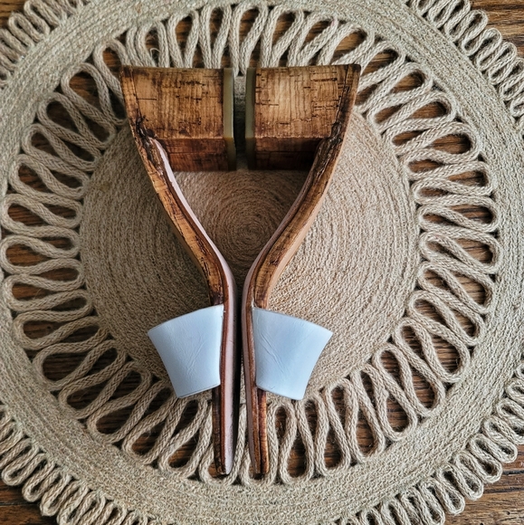 COACH Custom Slip On Chunky Cork Mules Size 6 - Picture 3 of 6